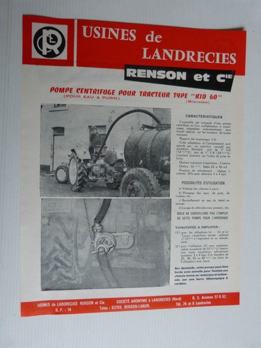 Prospectus catalogue agricole - ,