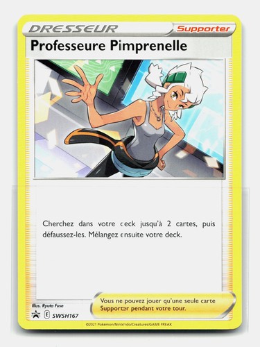 Carte pokémon professeure - carte,