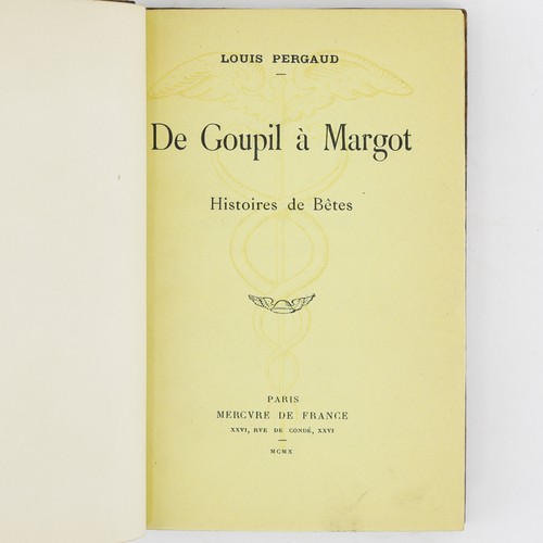 Louis pergaud goupil à - de,
