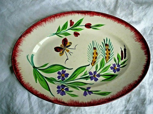 Petit plat ovale faïence - petit,