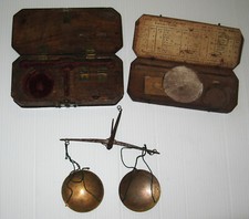 3436* paire de balance de bijoutier époque 18eme siécle