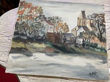 Peinture sur toile signée A