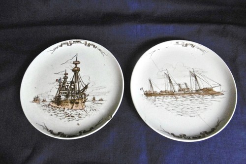 Lot assiettes faïence creil - assiettes,