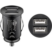 [44177] Goobay Chargeur de Voiture Dual-USB (12 W) 12 W max. 2,4 A (12/24 V) ...