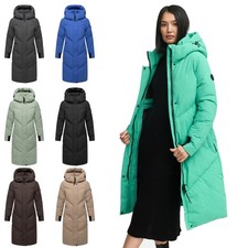 Marikoo Manteau D'Hiver Pour Femmes Long Parka Chaud Matelassé Teonaa