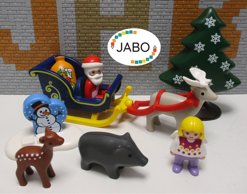123 playmobil père noël avec - père,