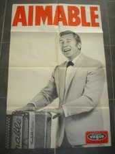 AFFICHE ACCORDEON   :   AIMABLE - VOGUE - 119x77