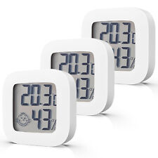 3X Mini Thermomètre Hygromètre Intérieur Digital Température Humidité Maison