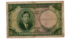 VIETNAM VIET NAM Billet 5 Dong 1953 P106  BAO DAI KING   BON ETAT.