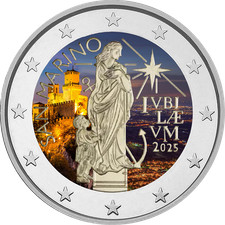 2 Euros Couleur Année Sainte