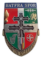 insigne INFANTERIE - INF 007 - 110° Régiment d’Infanterie - BAT FRA SFOR.