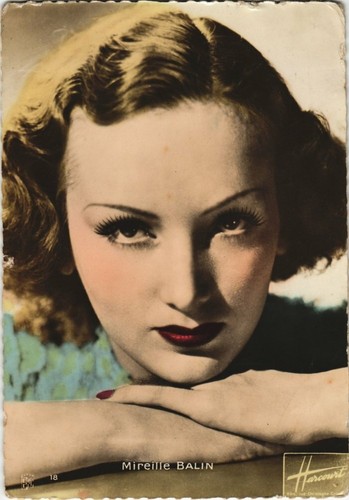 Cpa mireille balin film - mireille,