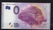 Billet touristique Euro souvenir 0 Euro Mulhouse Cité du train  2015. TTB