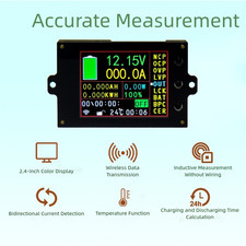Tensionmètre sans Fil avec Écran Couleur 24 Pouces pour Surveillance Batterie
