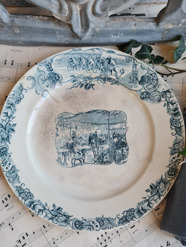 Ancienne assiette plate - 1,