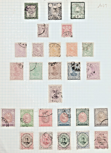 391 timbres poste - poste, persanne**