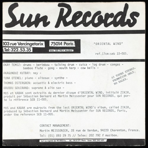 Oriental wind mus 1979 - oriental,