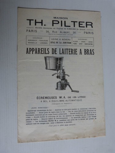 Catalogue écrémeuse - ,