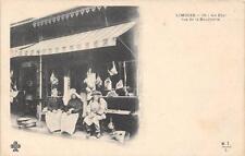 CPA 87 LIMOGES UN ETAL RUE DE LA BOUCHERIE (dos non divisé)