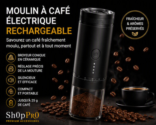 Moulin café électrique - à,