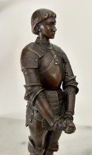 Louis Ernest Barrias (1841-1905), Bronze De Jeanne D’Arc Signé