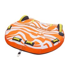 Bouée Tractée Gonflable pour 1-2 Passagers Tubing Sports Aquatiques