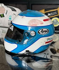 Race used helmet 1998 Mika Salo Arrows F1 Belgian GP Friday practice crash