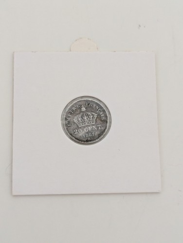 Piece centimes argent 1867 - 20,