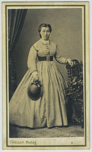 Cdv circa 1865 femme avec - circa,