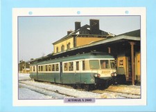 Fiche Atlas - Autorail X 2800 - France - 1957