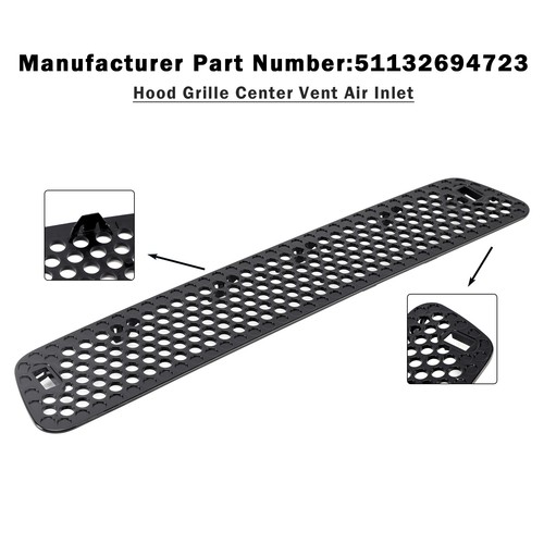 Hood grille center vent air - hood,