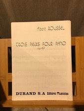 Albert Roussel Trois pièces