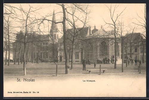 Cpa nicolas le kiosque - st.,