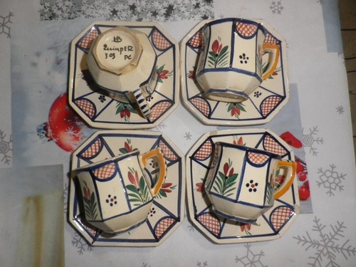 Tasses 3 soucoupes hb - tasses,