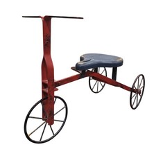 Vintage Red Metal Tricycle