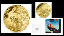 Coffret 50€ Euros Or Gold 999/1000 Roi Lion 2025 Timon, Pumba, Simba 1/4 Oz