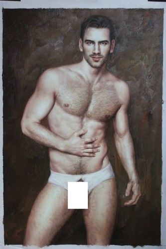 Homme gay peinture - gay, nu