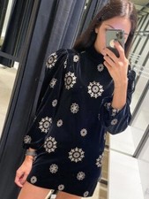 Zara Velours Noir Napperon