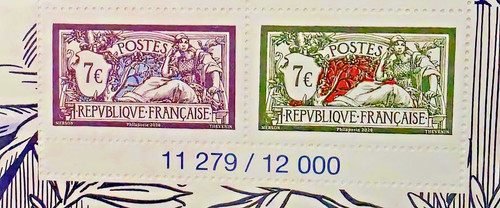 Timbres paire issu - issu, l'