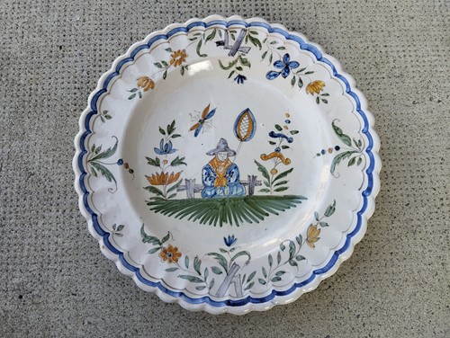 Ancienne assiette faience - assiette,