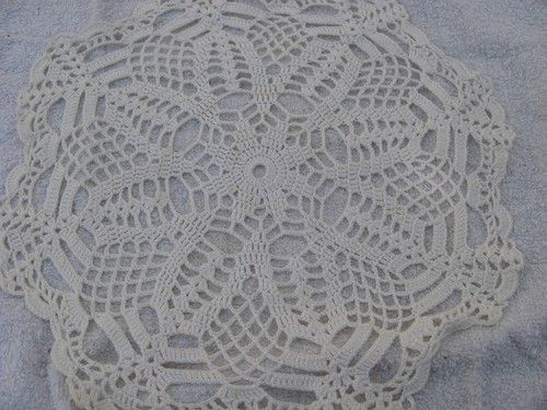 Napperon vintage blanc - vintage, casse