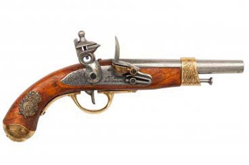 Deco replique pistolet silex - replique, a