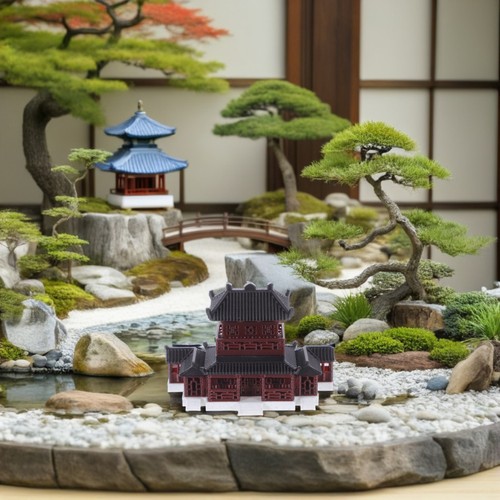 Figurine pagode miniature - pagode,