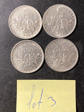 LOT 4 PIÈCES DE 5 FRANCS