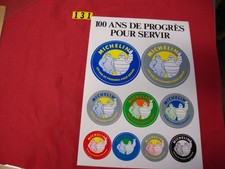 planche autocollants MICHELIN BIBENDUM