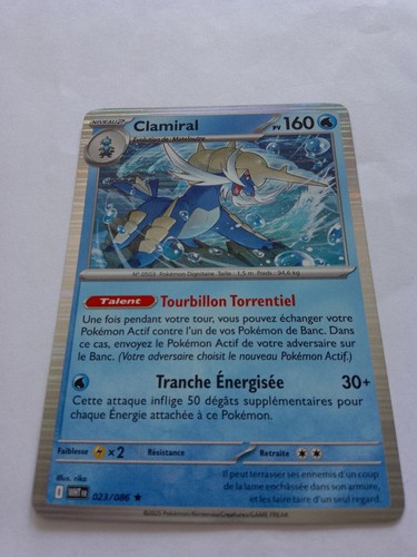 Carte pokémon holo clamiral - holo,