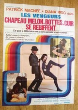 VENGEURS / CHAPEAU MELON ET BOTTES CUIR affiche cinema originale 160x120 cm '68