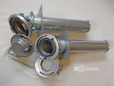 Granulés Storz Set 45° Abegwinkelt De Bel. Alu-Verschlußdeckel / Traversée Paroi