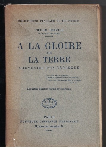 Gloire la terre - de, (1924)