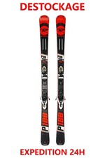 ski adulte occasion ROSSIGNOL "P_100" taille: 163 cm = 1 mètre 63 + fixations